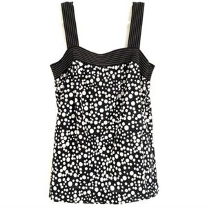Ann Taylor Loft 4 Tank Top Cami Black White